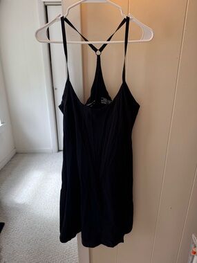 Outdoor Voices Black Tank Dress with Racerback